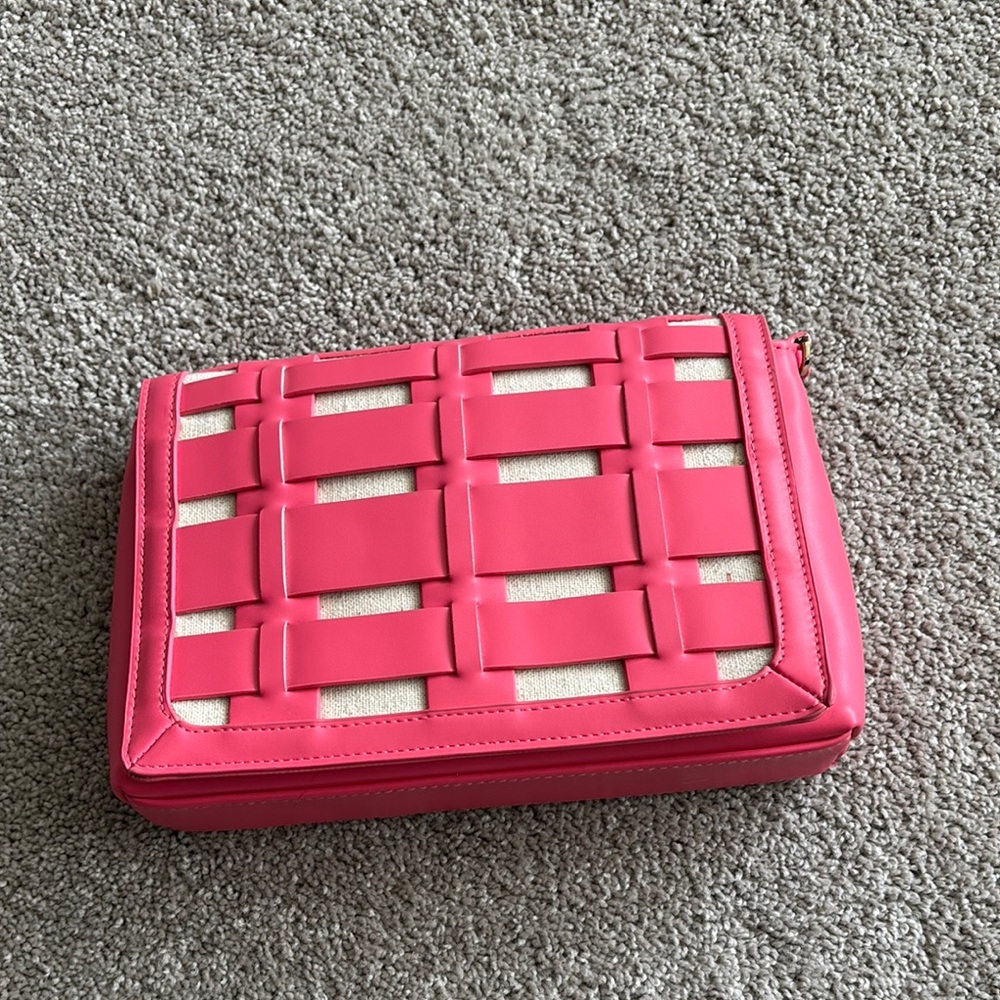 Pink Woven Bag